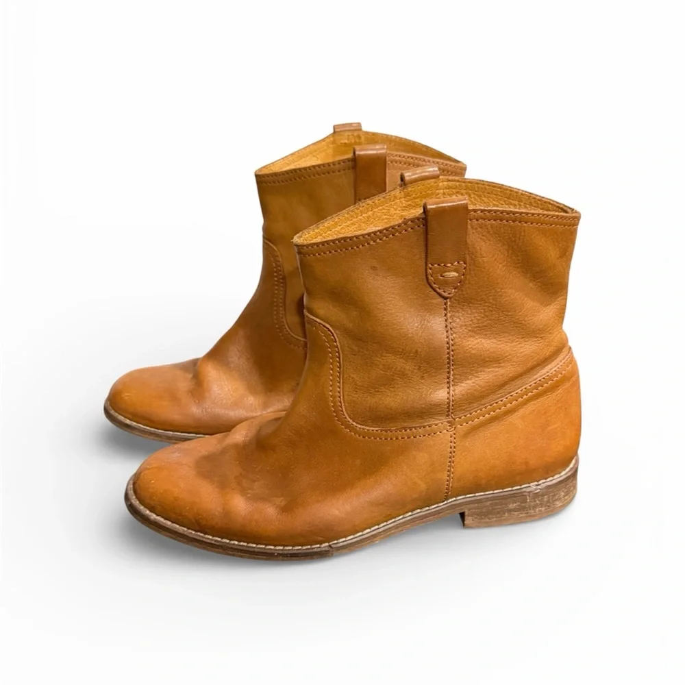 Madewell tan Leather Ankle Booties size 8